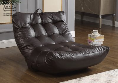 Ziln Leather Bean Bag Singapore SingaporeHomeFurniture