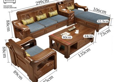 Albacete Wooden Sofa Singapore Storage Sofa Singapore SingaporeHomeFurniture