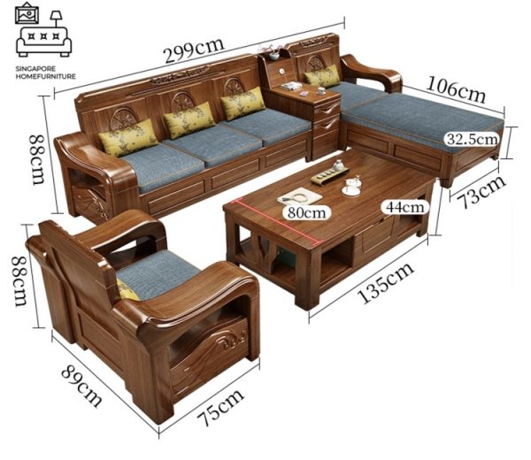 Albacete Wooden Sofa Singapore Storage Sofa Singapore SingaporeHomeFurniture