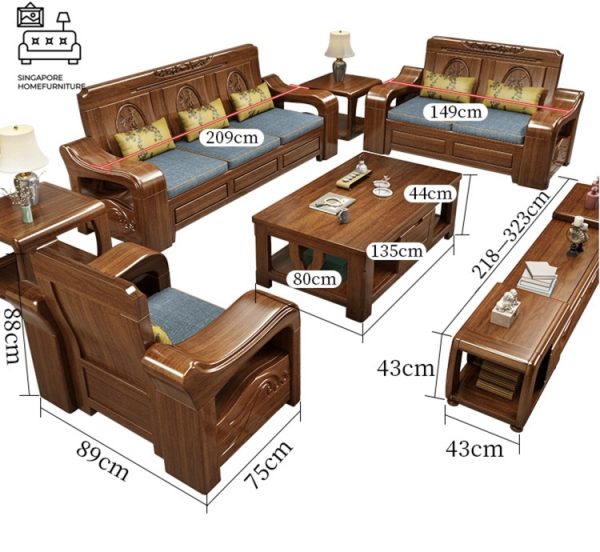 Albacete Wooden Sofa Singapore Storage Sofa Singapore SingaporeHomeFurniture