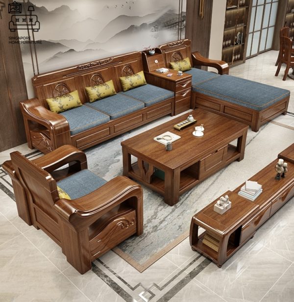 Albacete Wooden Sofa Singapore Storage Sofa Singapore SingaporeHomeFurniture