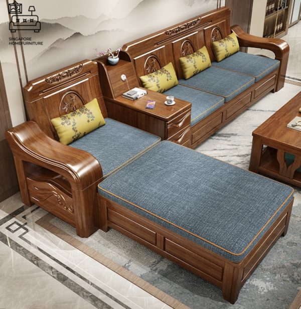 Albacete Wooden Sofa Singapore Storage Sofa Singapore SingaporeHomeFurniture