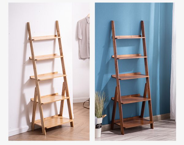 ALEXANDRIA® Ladder Shelf (New) | Two Colours: Golden Oak, Walnut | $$ - Image 2
