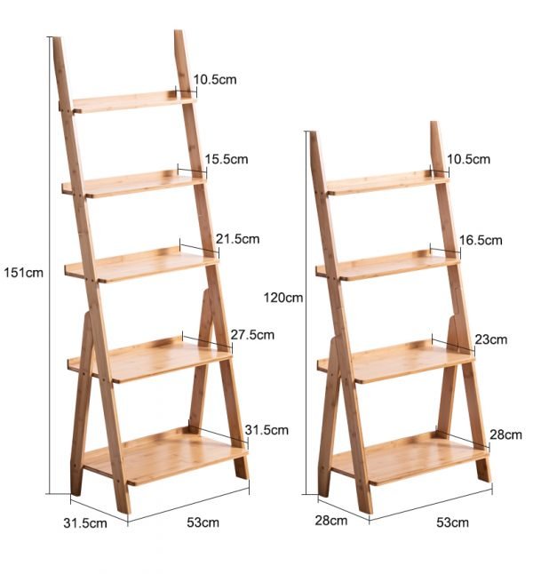 ALEXANDRIA® Ladder Shelf (New) | Two Colours: Golden Oak, Walnut | $$ - Image 8