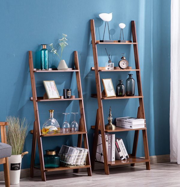 ALEXANDRIA® Ladder Shelf (New) | Two Colours: Golden Oak, Walnut | $$