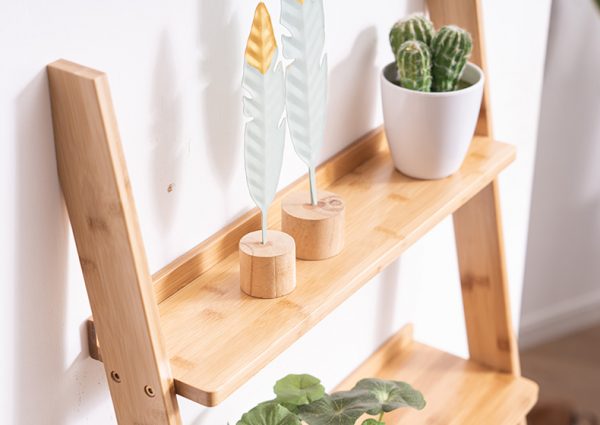 ALEXANDRIA® Ladder Shelf (New) | Two Colours: Golden Oak, Walnut | $$ - Image 6