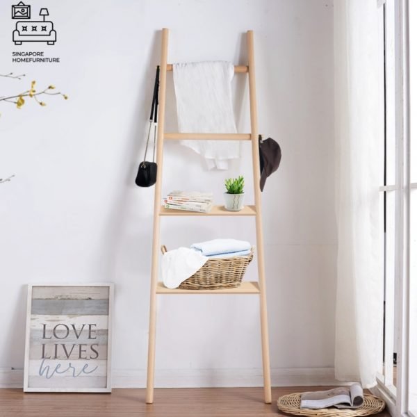BRALIA® Ladder Shelf | Two Colours: Golden Oak, Walnut | $ - Image 3