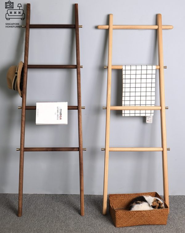 BRALIA® Ladder Shelf | Two Colours: Golden Oak, Walnut | $