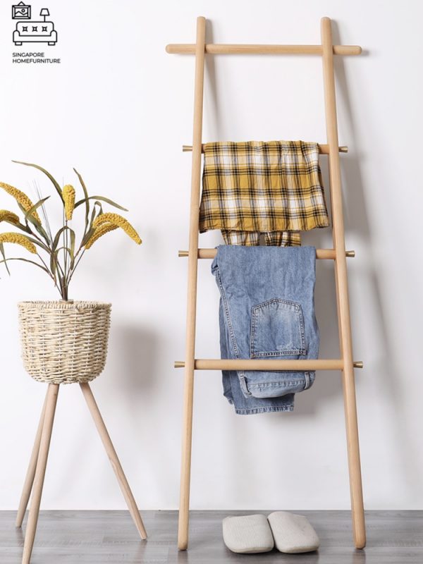 BRALIA® Ladder Shelf | Two Colours: Golden Oak, Walnut | $ - Image 11