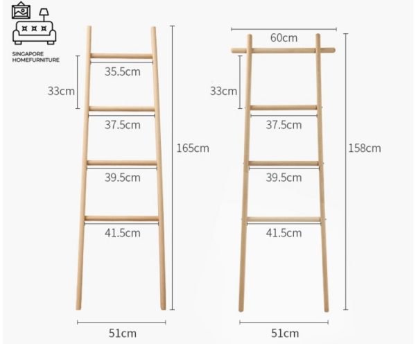BRALIA® Ladder Shelf | Two Colours: Golden Oak, Walnut | $ - Image 10