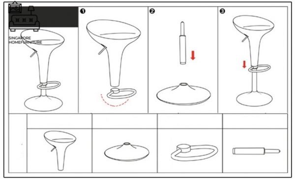 Formosa Adjustable Bar Stool Singapore SingaporeHomeFurnitureFoldable Bar Stool Singapore SingaporeHomeFurniture