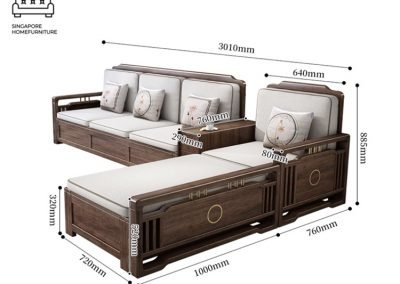 Huelva Wooden Sofa Singapore Storage Sofa Singapore SingaporeHomeFurniture