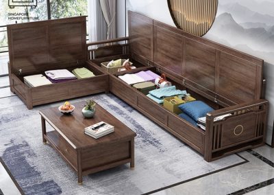 Huelva Wooden Sofa Singapore Storage Sofa Singapore SingaporeHomeFurniture
