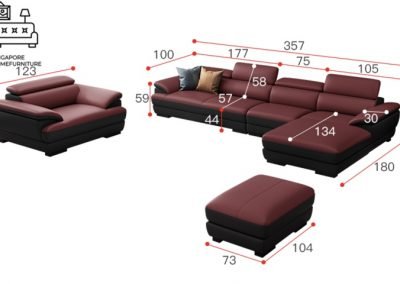 Lugo Leather Sofa Singapore SingaporeHomeFurniture