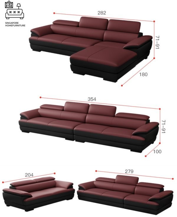 Lugo Leather Sofa Singapore SingaporeHomeFurniture
