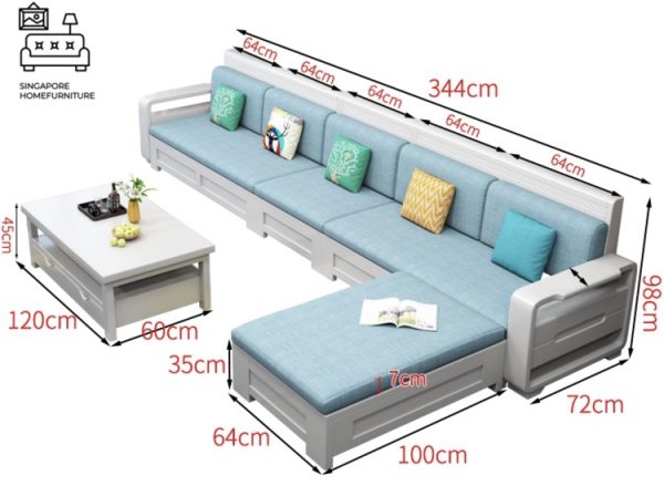 Melilla® Storage Sofa | L Shape Sofa | Multiple Seaters | $$ - Image 4