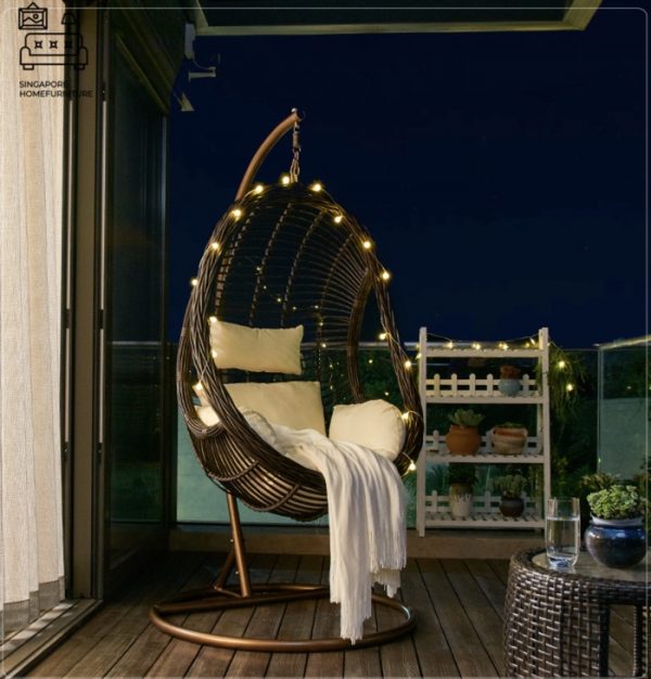 Olinda Rattan Swing Chair Singapore SingaporeHomeFurniture