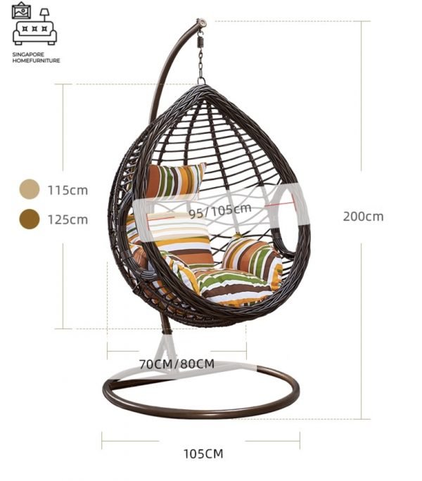 Olinda Rattan Swing Chair Singapore SingaporeHomeFurniture