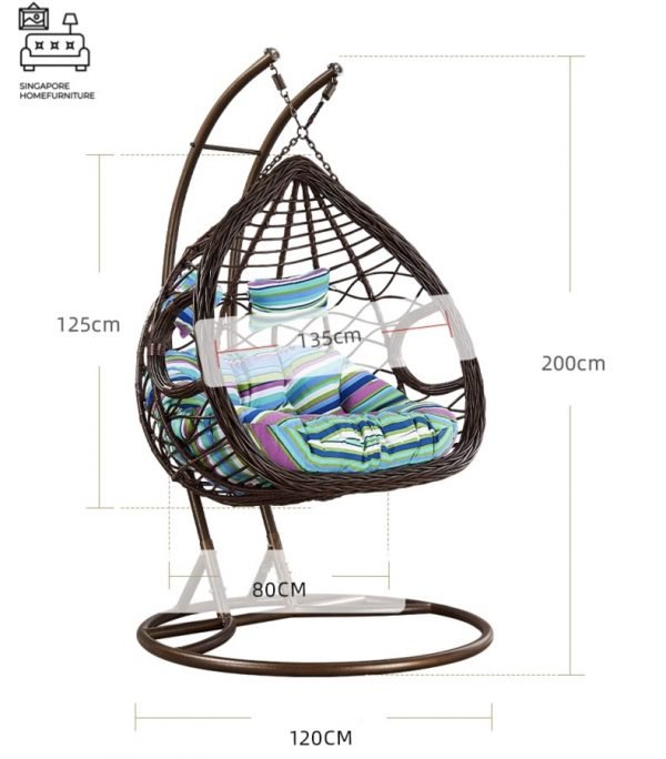 Olinda Rattan Swing Chair Singapore SingaporeHomeFurniture