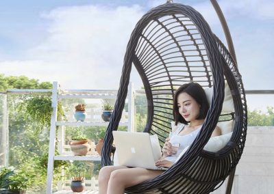 Olinda Rattan Swing Chair Singapore SingaporeHomeFurniture