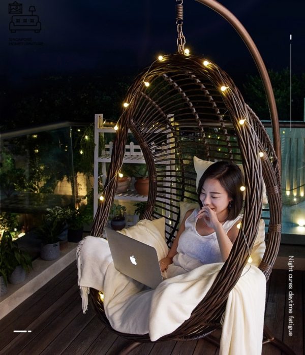 Olinda Rattan Swing Chair Singapore SingaporeHomeFurniture