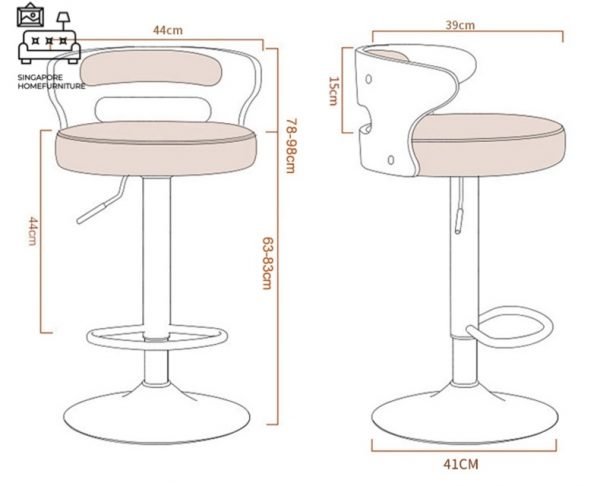 Rosario Adjustable Bar Stool Singapore SingaporeHomeFurnitureFoldable Bar Stool Singapore SingaporeHomeFurniture