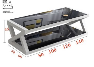 Amersfoort Glass Coffee Table Singapore