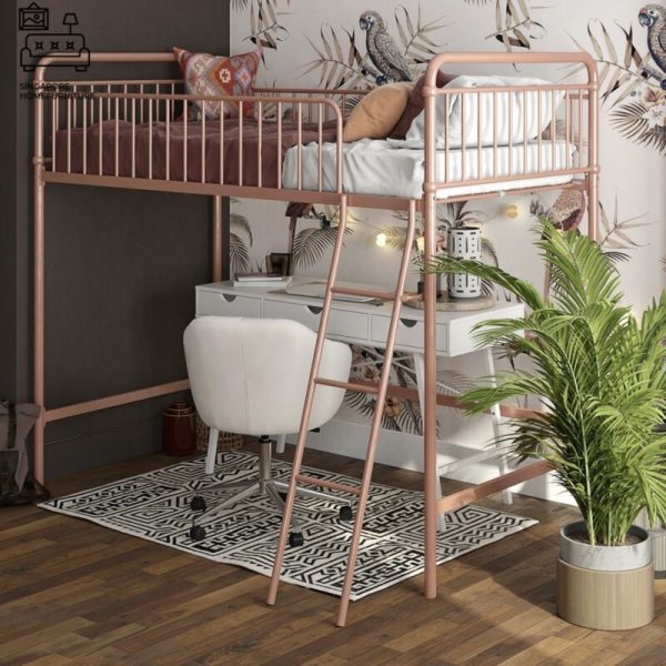 COUVIN® Loft Bed Frame | Space-Saving | 3 Sizes: Single, Small Double, Queen | 3 Colours | Option: Mattress | $$ - Image 16