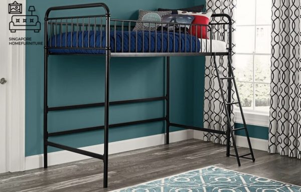 COUVIN® Loft Bed Frame | Space-Saving | 3 Sizes: Single, Small Double, Queen | 3 Colours | Option: Mattress | $$ - Image 14