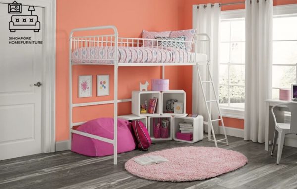 COUVIN® Loft Bed Frame | Space-Saving | 3 Sizes: Single, Small Double, Queen | 3 Colours | Option: Mattress | $$ - Image 13