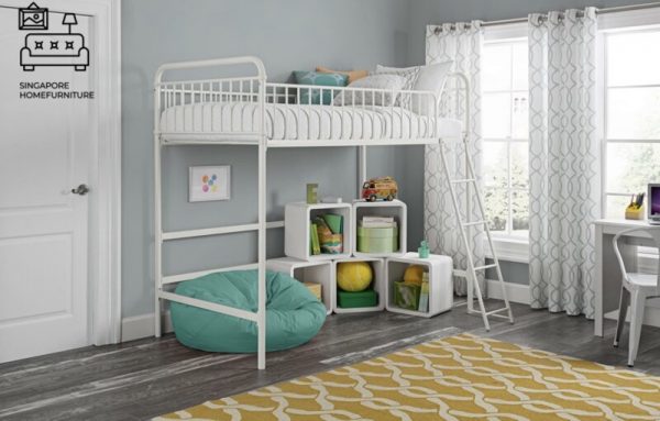COUVIN® Loft Bed Frame | Space-Saving | 3 Sizes: Single, Small Double, Queen | 3 Colours | Option: Mattress | $$ - Image 11