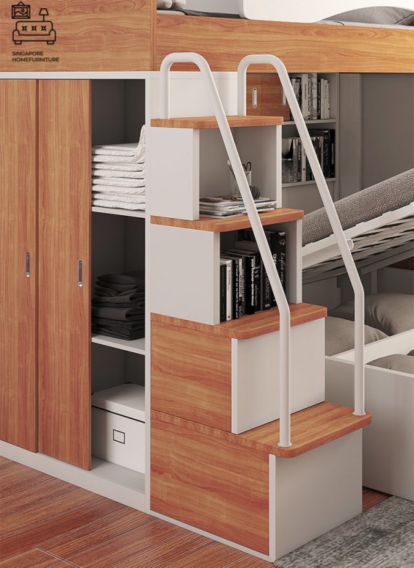 Florenville Double Decker Bed Frame Singapore Bunk Bed Singapore SingaporeHomeFurniture