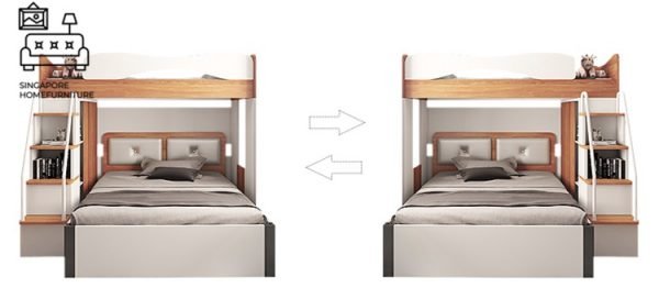 Florenville Double Decker Bed Frame Singapore Bunk Bed Singapore SingaporeHomeFurniture