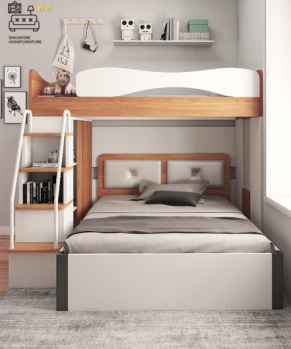 Florenville Double Decker Bed Frame Singapore Bunk Bed Singapore SingaporeHomeFurniture