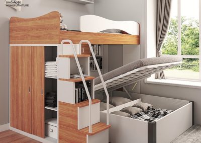 Florenville Double Decker Bed Frame Singapore Bunk Bed Singapore SingaporeHomeFurniture