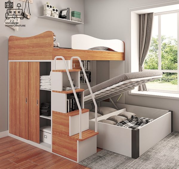 Florenville Double Decker Bed Frame Singapore Bunk Bed Singapore SingaporeHomeFurniture