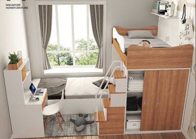 Florenville Double Decker Bed Frame Singapore Bunk Bed Singapore SingaporeHomeFurniture