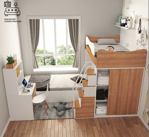 Florenville Double Decker Bed Frame Singapore Bunk Bed Singapore SingaporeHomeFurniture