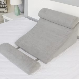 FRIBOURG® Wedge Pillow | Slip Prevention | Hard Sponge Material + Fleece Exterior | FREE Side Pillows | Multiple Colour Selection | $$