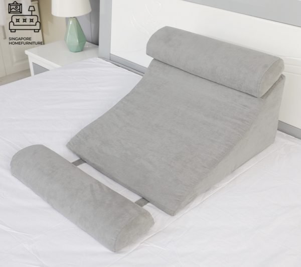 FRIBOURG® Wedge Pillow | Slip Prevention | Hard Sponge Material + Fleece Exterior | FREE Side Pillows | Multiple Colour Selection | $$