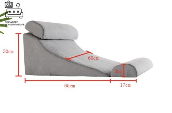 FRIBOURG® Wedge Pillow | Slip Prevention | Hard Sponge Material + Fleece Exterior | FREE Side Pillows | Multiple Colour Selection | $$ - Image 8