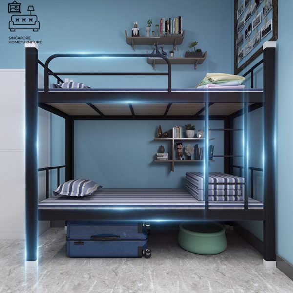Gistel Double Decker Bed Frame Singapore Bunk Bed Singapore SingaporeHomeFurniture