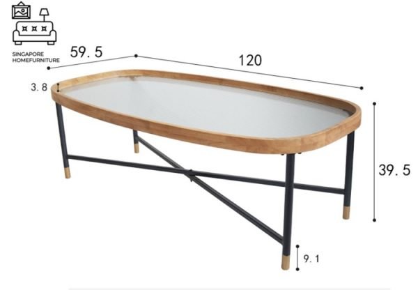 Gouda Glass Coffee Table Singapore