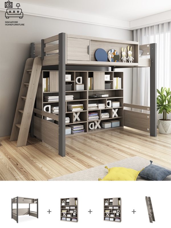 HERVE® Loft Bed Frame | Space-Saving | 2 Sizes: Small Double, Queen | Option: Mattress | $$$ - Image 17