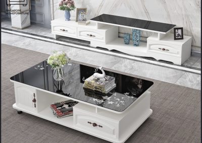 Houten Glass Coffee Table Singapore