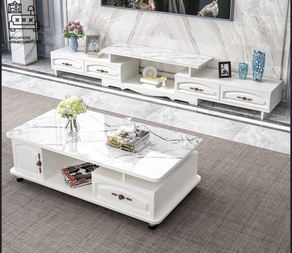 Houten Glass Coffee Table Singapore