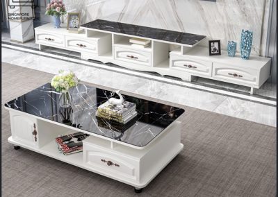 Houten Glass Coffee Table Singapore
