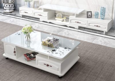 Houten Glass Coffee Table Singapore