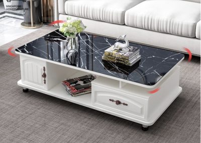 Houten Glass Coffee Table Singapore