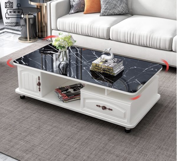 Houten Glass Coffee Table Singapore